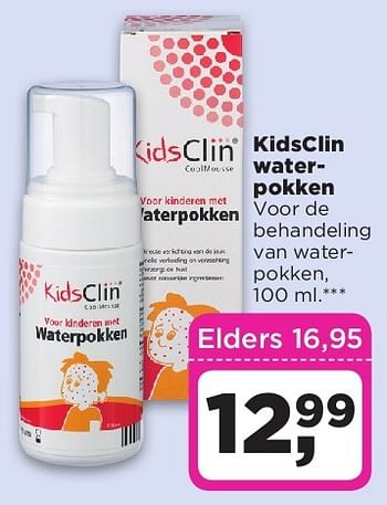 Aanbiedingen Kidsclin waterpokken - Huismerk - Dirx Drogisterijen - Geldig van 05/08/2014 tot 11/08/2014 bij Dirx Drogisterijen