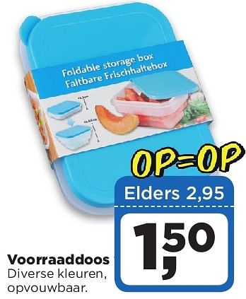 Aanbiedingen Voorraaddoos - Huismerk - Dirx Drogisterijen - Geldig van 05/08/2014 tot 11/08/2014 bij Dirx Drogisterijen