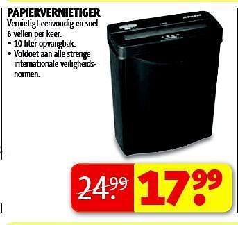 Aanbiedingen Papiervernietiger - Huismerk - Kruidvat - Geldig van 05/08/2014 tot 17/08/2014 bij Kruidvat