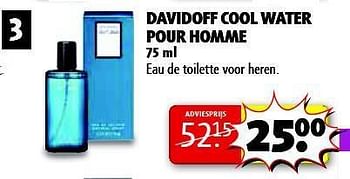 Aanbiedingen Davidoff cool water pour homme - Davidoff - Geldig van 05/08/2014 tot 17/08/2014 bij Kruidvat