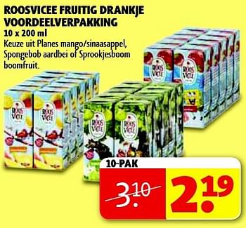 Aanbiedingen Roosvicee fruitig drankje voordeelverpakking - Roosvicee - Geldig van 05/08/2014 tot 17/08/2014 bij Kruidvat