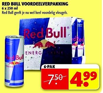 Aanbiedingen Red bull voordeelverpakking - Red Bull - Geldig van 05/08/2014 tot 17/08/2014 bij Kruidvat