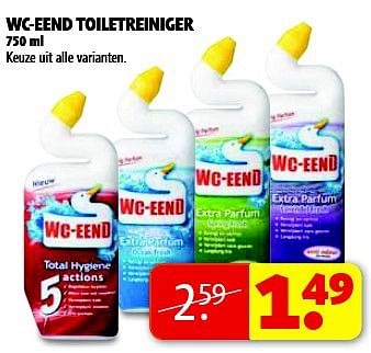Aanbiedingen Wc-eend toiletreiniger - WC Eend - Geldig van 05/08/2014 tot 17/08/2014 bij Kruidvat
