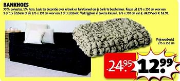 Aanbiedingen Bankhoes - Huismerk - Kruidvat - Geldig van 05/08/2014 tot 17/08/2014 bij Kruidvat