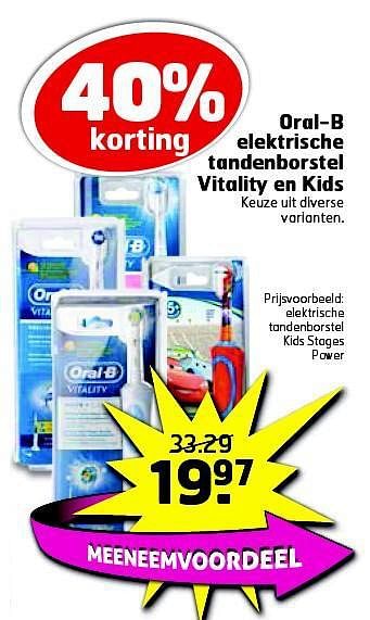 Aanbiedingen Elektrische tandenborstel kids stages power - Oral-B - Geldig van 05/08/2014 tot 17/08/2014 bij Trekpleister