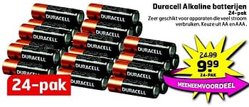 Aanbiedingen Duracell alkaline batterijen 24-pak - Duracell - Geldig van 05/08/2014 tot 17/08/2014 bij Trekpleister