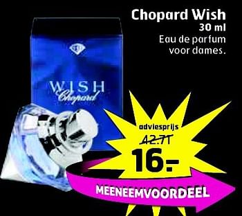 Aanbiedingen Chopard wish - Chopard Wish - Geldig van 05/08/2014 tot 17/08/2014 bij Trekpleister