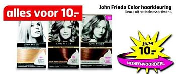 Aanbiedingen John frieda color haarkleuring - John Frieda - Geldig van 05/08/2014 tot 17/08/2014 bij Trekpleister
