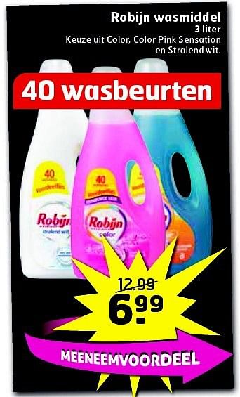 Aanbiedingen Robijn wasmiddel - Robijn - Geldig van 05/08/2014 tot 17/08/2014 bij Trekpleister
