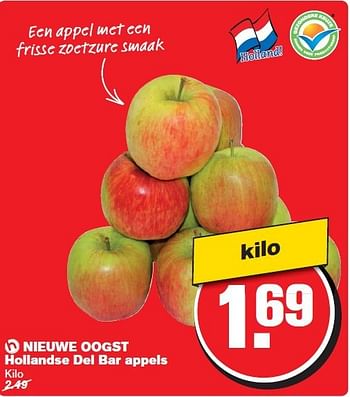Aanbiedingen Nieuwe oogst hollandse del bar appels - Huismerk - Hoogvliet - Geldig van 06/08/2014 tot 12/08/2014 bij Hoogvliet