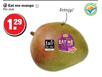 Aanbiedingen Eat me mango - Eat Me - Geldig van 06/08/2014 tot 12/08/2014 bij Hoogvliet