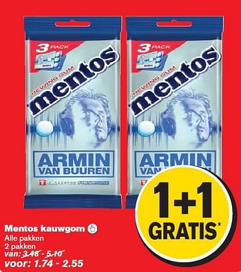 Aanbiedingen Mentos kauwgom - Mentos - Geldig van 06/08/2014 tot 12/08/2014 bij Hoogvliet