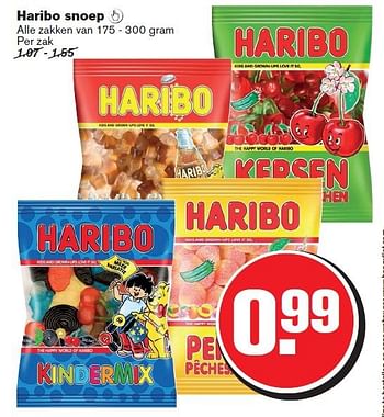 Aanbiedingen Haribo snoep - Haribo - Geldig van 06/08/2014 tot 12/08/2014 bij Hoogvliet