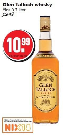 Aanbiedingen Glen talloch whisky - Glen Talloch - Geldig van 06/08/2014 tot 12/08/2014 bij Hoogvliet