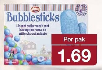 Aanbiedingen Bubblesticks - Mucci - Geldig van 06/08/2014 tot 12/08/2014 bij Aldi