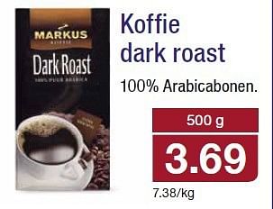 Aanbiedingen Koffie dark roast - Markus - Geldig van 06/08/2014 tot 12/08/2014 bij Aldi