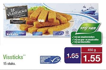 Aanbiedingen Vissticks - Huismerk - Aldi - Geldig van 06/08/2014 tot 12/08/2014 bij Aldi