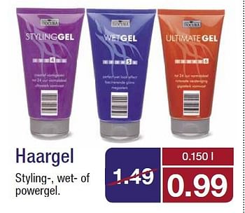 Aanbiedingen Haargel styling-, wet- of powergel - Biocura - Geldig van 06/08/2014 tot 12/08/2014 bij Aldi