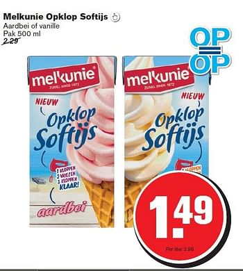 Aanbiedingen Melkunie opklop softijs - Melkunie - Geldig van 06/08/2014 tot 12/08/2014 bij Hoogvliet