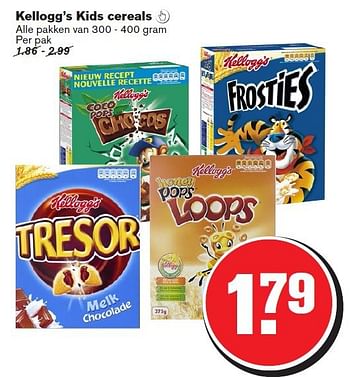 Aanbiedingen Kellogg`s kids cereals - Kellogg's - Geldig van 06/08/2014 tot 12/08/2014 bij Hoogvliet