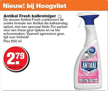 Aanbiedingen Antikal fresh kalkreiniger - Antikal - Geldig van 06/08/2014 tot 12/08/2014 bij Hoogvliet