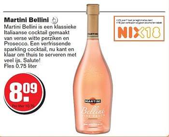 Aanbiedingen Martini bellini - Martini - Geldig van 06/08/2014 tot 12/08/2014 bij Hoogvliet