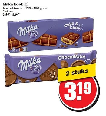 Aanbiedingen Milka koek - Milka - Geldig van 06/08/2014 tot 12/08/2014 bij Hoogvliet
