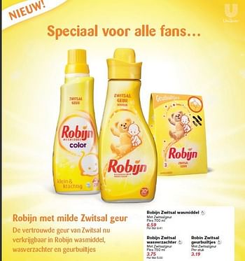 Aanbiedingen Robijn zwitsal wasmiddel - Robijn - Geldig van 06/08/2014 tot 12/08/2014 bij Hoogvliet