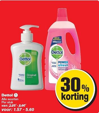 Aanbiedingen Dettol - Dettol - Geldig van 06/08/2014 tot 12/08/2014 bij Hoogvliet