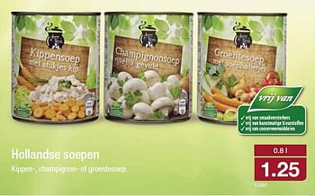 Aanbiedingen Hollandse soepen kippen-, champignon- of groentesoep - Hereveen - Geldig van 06/08/2014 tot 12/08/2014 bij Aldi