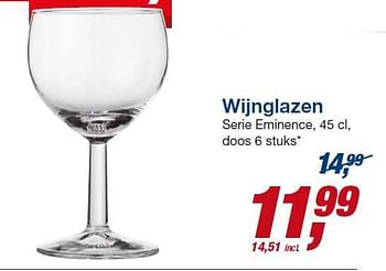 Aanbiedingen Wijnglazen - Huismerk - Makro - Geldig van 06/08/2014 tot 19/08/2014 bij Makro
