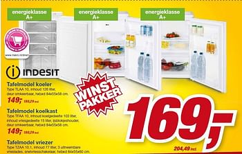 Aanbiedingen Indesit tafelmodel koeler tlaa 10 - Indesit - Geldig van 06/08/2014 tot 19/08/2014 bij Makro