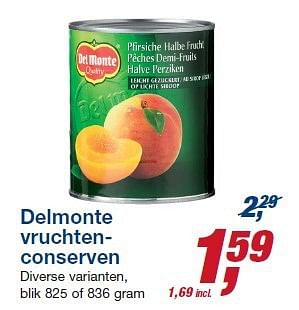 Aanbiedingen Delmonte vruchtenconserven - Delmonte - Geldig van 06/08/2014 tot 19/08/2014 bij Makro