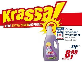 Aanbiedingen Omo vloeibaar wasmiddel - Omo - Geldig van 06/08/2014 tot 19/08/2014 bij Makro