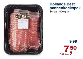 Aanbiedingen Hollands best pannenkoekspek - Huismerk - Makro - Geldig van 06/08/2014 tot 26/08/2014 bij Makro