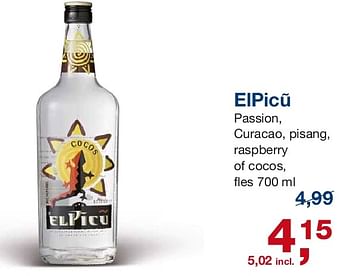 Aanbiedingen Elpicu passion, curacao, pisang, raspberry of cocos - Elpicu - Geldig van 06/08/2014 tot 26/08/2014 bij Makro