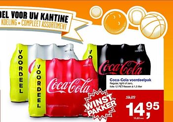 Aanbiedingen Coca-cola voordeelpak - Coca Cola - Geldig van 06/08/2014 tot 09/09/2014 bij Makro