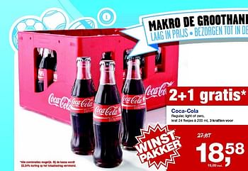 Aanbiedingen Coca-cola - Coca Cola - Geldig van 06/08/2014 tot 09/09/2014 bij Makro