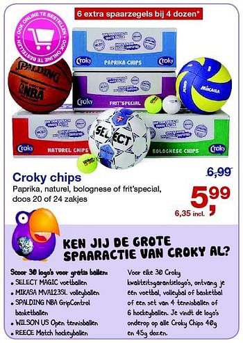 Aanbiedingen Croky chips - Croky - Geldig van 06/08/2014 tot 09/09/2014 bij Makro