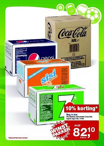 Aanbiedingen Bag in box coca-cola regular,bag in box - Coca Cola - Geldig van 06/08/2014 tot 09/09/2014 bij Makro