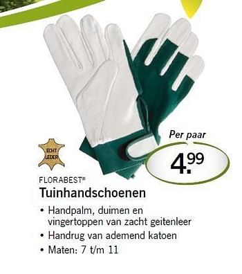 Aanbiedingen Tuinhandschoenen - Flora  Best - Geldig van 07/08/2014 tot 09/08/2014 bij Lidl