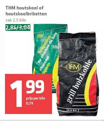 Aanbiedingen Thm houtskool of houtskoolbriketten - THM - Geldig van 07/08/2014 tot 13/08/2014 bij Spar