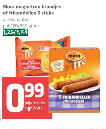 Aanbiedingen Mora magnetron broodjes of frikandellen 5 stuks - Mora - Geldig van 07/08/2014 tot 13/08/2014 bij Spar