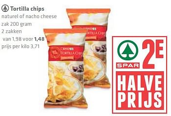 Aanbiedingen Tortilla chips - Spar - Geldig van 07/08/2014 tot 13/08/2014 bij Spar
