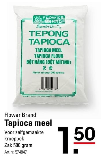 Aanbiedingen Flower brand tapioca meel - Flower remote_pf_nl.BRAND - Geldig van 07/08/2014 tot 25/08/2014 bij Sligro