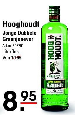 Aanbiedingen Hooghoudt jonge dubbele graanjenever - Hooghoudt - Geldig van 07/08/2014 tot 25/08/2014 bij Sligro