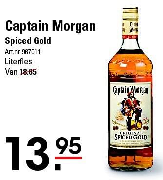 Aanbiedingen Captain morgan spiced gold - Captain Morgan - Geldig van 07/08/2014 tot 25/08/2014 bij Sligro
