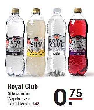 Aanbiedingen Royal club alle soorten - Royal Club - Geldig van 07/08/2014 tot 25/08/2014 bij Sligro