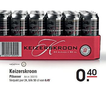 Aanbiedingen Keizerskroon - Keizerskroon - Geldig van 07/08/2014 tot 25/08/2014 bij Sligro