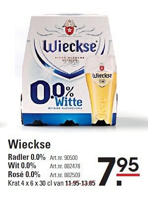 Aanbiedingen Wieckse - Wieckse - Geldig van 07/08/2014 tot 25/08/2014 bij Sligro